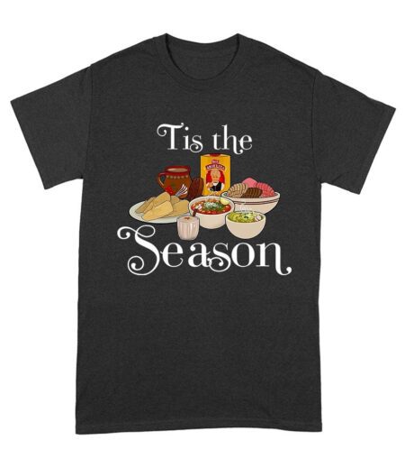 This the Season Foods on the Table Thanksgiving T-Shirt - Fun Holiday Wear - Perfect Gift for Food Lovers - Comfortable Fit Unisex Adult – Viva Party