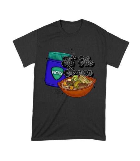 This the Season Vicks Balm Bottle with Food Bowl T-Shirt - Unique Holiday Wear - Perfect Gift for Fun-Loving Foodies - Cozy Fit Unisex Toddler – Viva Party