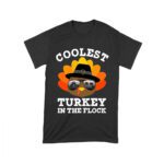 Coolest Turkey in the Flock Thanksgiving T-Shirt - Fun Holiday Wear - Perfect for Turkey Lovers - Stand Out in Style Unisex Toddler – Viva Party