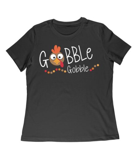 Gobble Gobble Thanksgiving T-Shirt - Fun and Festive Holiday Wear - Perfect for Turkey Lovers - Comfortable Fit Women Relaxed – Viva Party