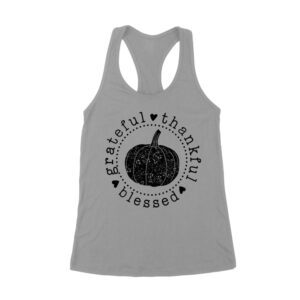 Grateful Thankful Blessed T-Shirt with Pumpkin Design