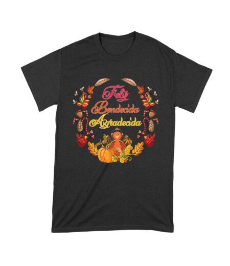 Feliz Bendecida Agradecida T-Shirt - Perfect for Thanksgiving - Celebrate in Style - Cozy and Comfortable Fit Unisex Toddler – Viva Party