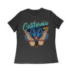 Dynamic Tiger Skateboarding California Graphic Tee - Vibrant Design for Urban Skate Lovers Women Relaxed – Viva Party