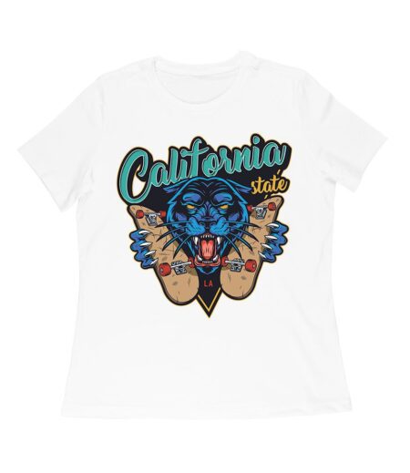 Dynamic Tiger Skateboarding California Graphic Tee