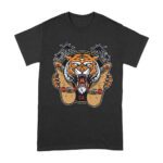 Roaring Tiger CA Skateboarding T-Shirt - Bold Urban Design for Skaters Unisex Adult – Viva Party