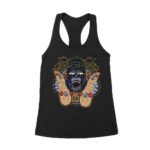 Fierce Gorilla Skateboarding California Tee - Unique Urban Graphic for Skaters Women's Racerback Tank Top – Viva Party