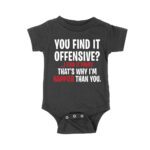 Hilarious Quote T-Shirt - 'You Find It Offensive? I Find It Funny' That's why I'm happier than you - Witty and Bold Statement Tee for Adults Unisex Baby Jersey – Viva Party