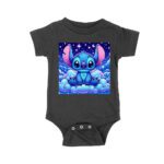 Adorable Galactic Blue Stitch T-Shirt - Cute Starry Night Cartoon Design for Kids and Adults Unisex Baby Jersey – Viva Party