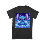Adorable Galactic Blue Stitch T-Shirt - Cute Starry Night Cartoon Design for Kids and Adults Unisex Toddler – Viva Party