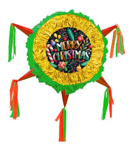 Merry Christmas Pinata 24 Inches – Viva Party