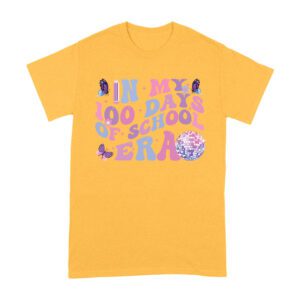 Retro 100 Days of School T-Shirt for Kids and Teachers