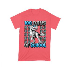 100 Days of School T-Rex Design