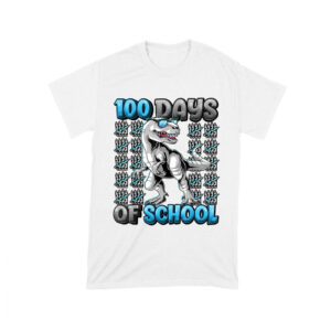 100 Days of School T-Rex Design