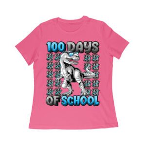 100 Days of School T-Rex Design