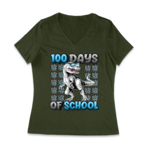 100 Days of School T-Rex Design