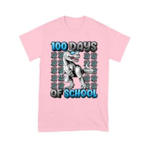 100 Days of School T-Rex Design