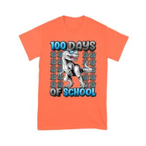 100 Days of School T-Rex Design