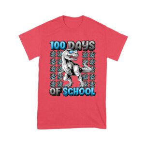 100 Days of School T-Rex Design