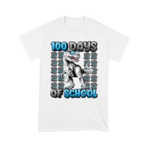 100 Days of School T-Rex Design