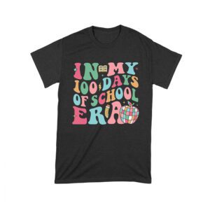 In My 100 Days of School Era T-Shirt - Retro Colorful Butterfly Disco Design Unisex Toddler – Viva Party