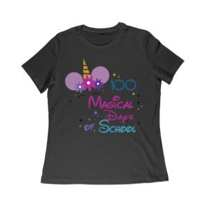 100 Magical Days of School Unicorn Shirt | Celebrate 100 Days with Unicorn Design T-Shirt Women Relaxed – Viva Party