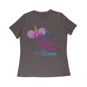 100 Magical Days of School Unicorn Shirt | Celebrate 100 Days with Unicorn Design T-Shirt Women Relaxed