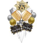 Feliz Ano Nuewo Balloon Bouquet, Happy New Year Cheers Balloons - 8 Balloons – Viva Party