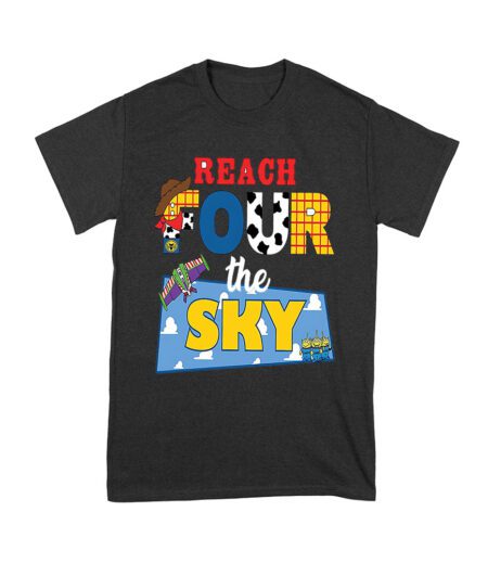 story toy fourth birthday shirt buzz lightyear birthday outfit story toy four shirt girl boy story toy shirt reach four the sky birthday top Unisex Youth – Viva Party