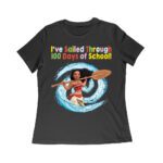 I've Sailed Through 100 Days of School - Fun Nautical T-Shirt for Students and Teachers Women Relaxed – Viva Party