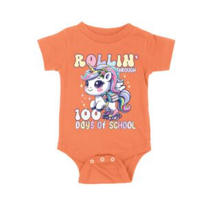 Adorable Unicorn 100 Days of School T-Shirt