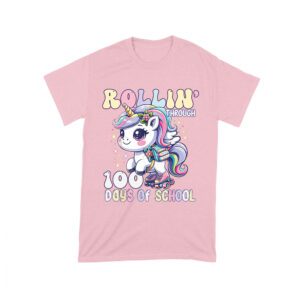 Adorable Unicorn 100 Days of School T-Shirt