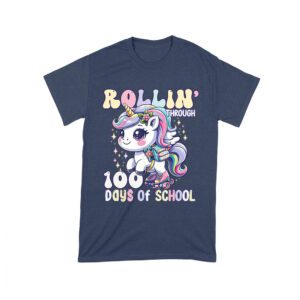 Adorable Unicorn 100 Days of School T-Shirt