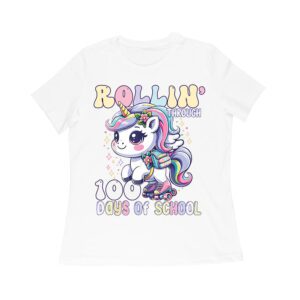 Adorable Unicorn 100 Days of School T-Shirt