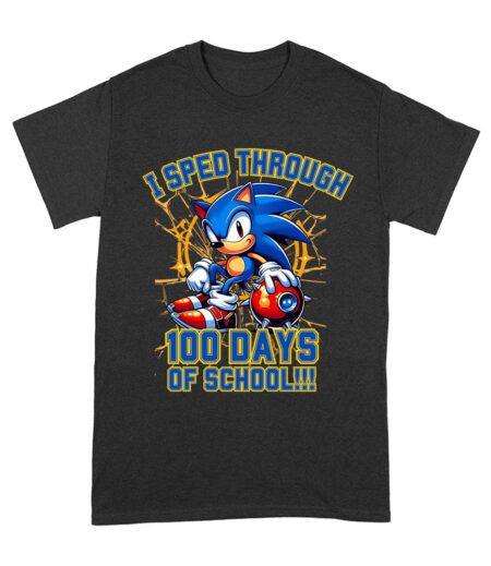 I-Sped-Through-100-Days-of-School T-Shirt - Fun Racing Theme Outfit for Kids-Students & Teachers Unisex Adult – Viva Party