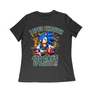 I-Sped-Through-100-Days-of-School T-Shirt - Fun Racing Theme Outfit for Kids-Students & Teachers Women Relaxed – Viva Party