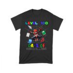 Level-100 Days of School Complete T-Shirt - Fun Gamer Achievement Outfit for Kids, Students & Teachers Unisex Toddler – Viva Party