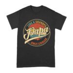 Like a Grandpa, Papa Only Cooler T-Shirt - Funny Gift for Cool Grandpas and Proud Papas Unisex Adult – Viva Party