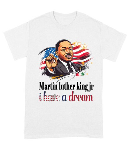 Martin Luther King I Have a Dream T-Shirt with USA Flag