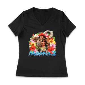 Moana Birthday T-Shirt - Perfect for Kids' Parties or Any Special Occasion Women Jersey V-Neck – Viva Party