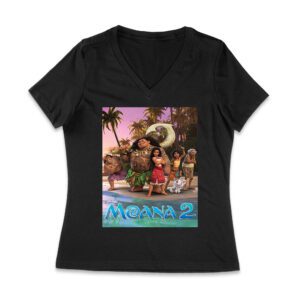 Moana Birthday T-Shirt - Perfect for Kids' Parties or Any Special Occasion Women Jersey V-Neck – Viva Party