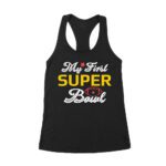 My First LVIII Las Vegas Football Game T-Shirt ? Perfect Game Day Outfit for New Fans & Collectors Women's Racerback Tank Top – Viva Party
