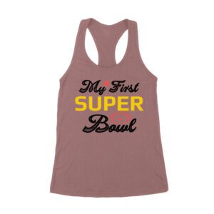 My First LVIII Las Vegas Football Game T-Shirt ? Perfect Game Day Outfit for New Fans & Collectors Women's Racerback Tank Top