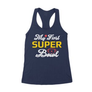 My First LVIII Las Vegas Football Game T-Shirt ? Perfect Game Day Outfit for New Fans & Collectors Women's Racerback Tank Top