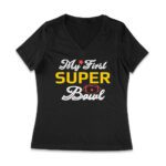 My First LVIII Las Vegas Football Game T-Shirt ? Perfect Game Day Outfit for New Fans & Collectors Women Jersey V-Neck – Viva Party