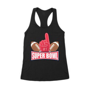 Championship Game Day Football T-Shirt ? Perfect Fan Apparel for Sports Lovers & Big Game Celebrations Women's Racerback Tank Top – Viva Party