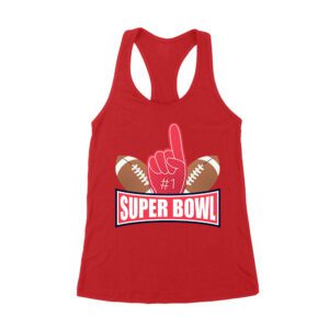 Championship Game Day Football T-Shirt ? Perfect Fan Apparel for Sports Lovers & Big Game Celebrations Women's Racerback Tank Top