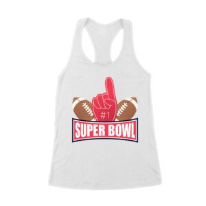 Championship Game Day Football T-Shirt ? Perfect Fan Apparel for Sports Lovers & Big Game Celebrations Women's Racerback Tank Top