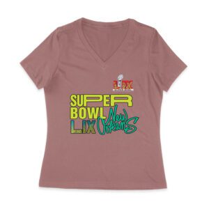 My First Big Game Football T-Shirt ? Fun Game Day Outfit for New Fans & Sports Lovers Women Jersey V-Neck