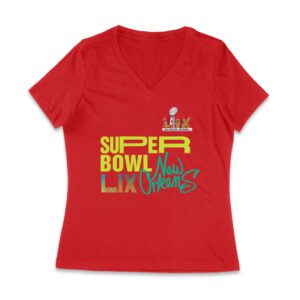 My First Big Game Football T-Shirt ? Fun Game Day Outfit for New Fans & Sports Lovers Women Jersey V-Neck