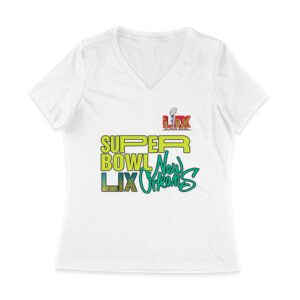 My First Big Game Football T-Shirt ? Fun Game Day Outfit for New Fans & Sports Lovers Women Jersey V-Neck